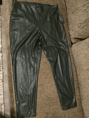 Vince Camuto Dark Willow Faux Leather Leggings